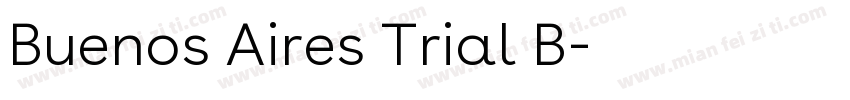 Buenos Aires Trial B字体转换